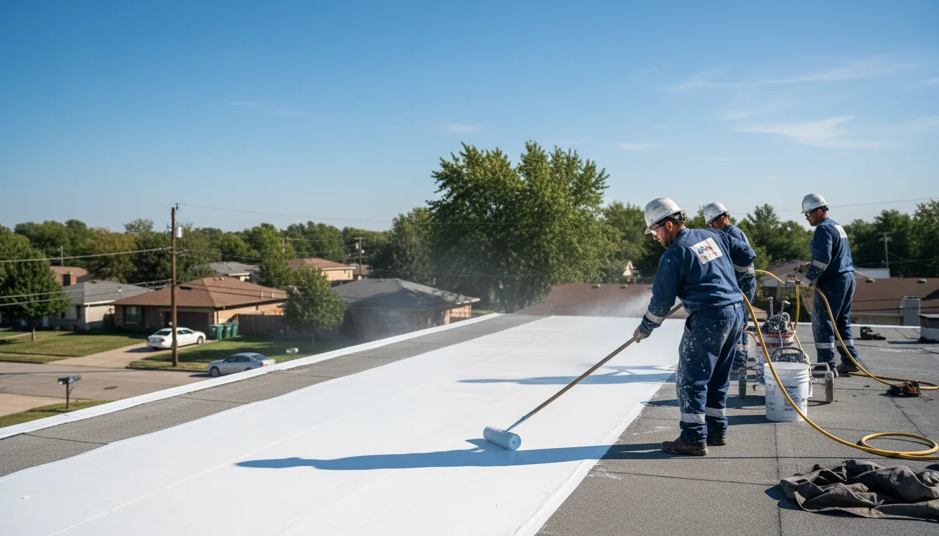 Commercial roof coating in Vanderbilt, MI near me